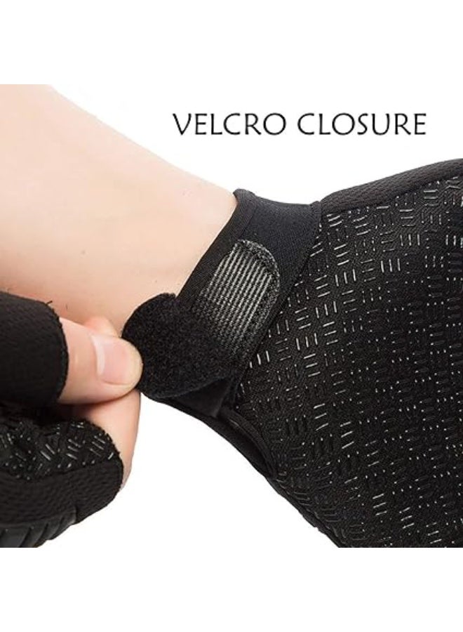 Half-finger sports gloves for slip resistance and hand protection. Fitness and exercise. - Image 3